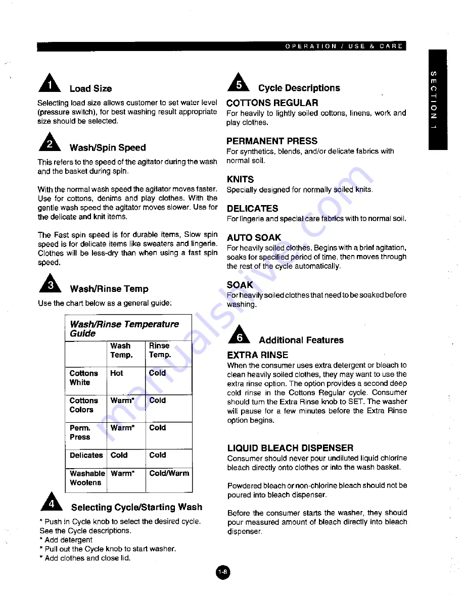 GE Consumer & Industrial Single Speed Front Service Full Size Washer Technician Manual Download Page 11