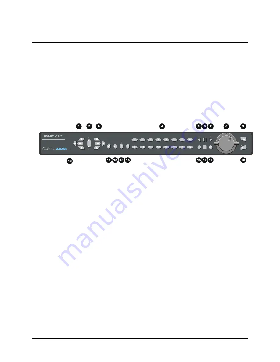 GE Interlogix Calibur DVMRe-10CT User Manual Download Page 16