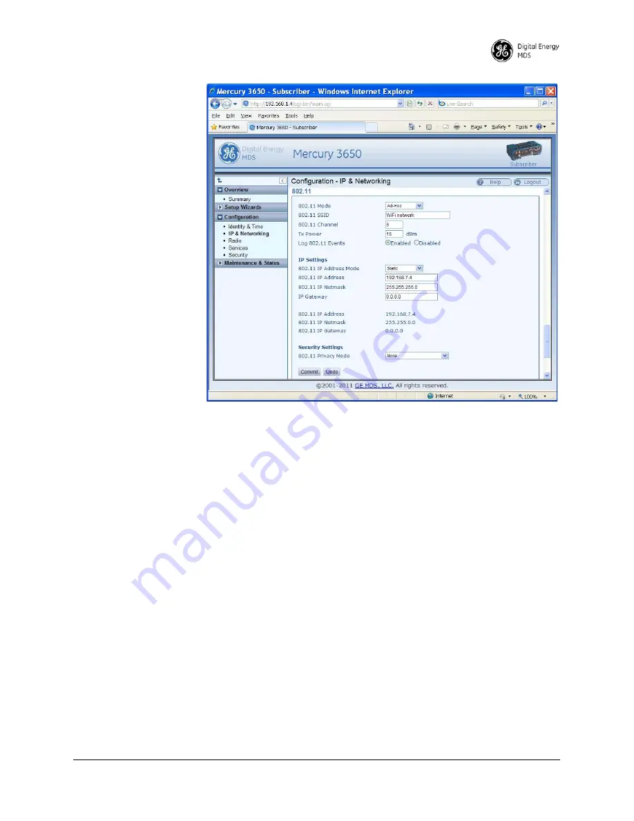 GE MDS Mercury 5800 BS Technical Manual Download Page 43