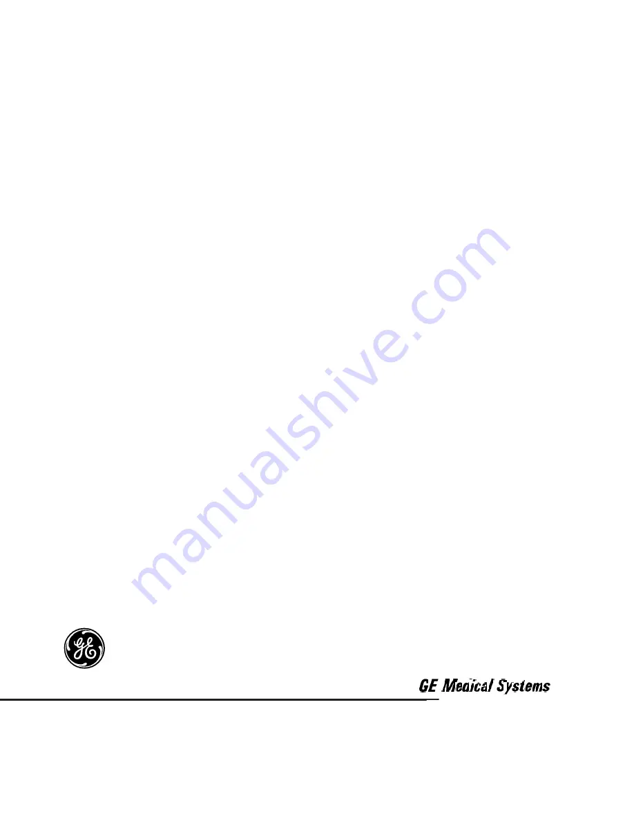 GE Medical Systems LOGIQ ?200 Service Manual Download Page 2