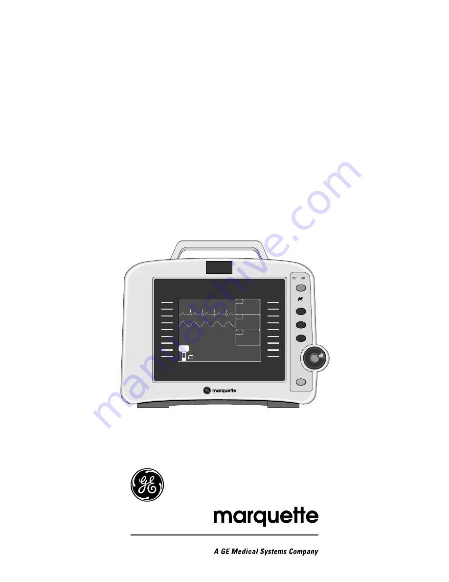 GE Medical Systems marquette Dash 2000 Service Manual Download Page 1