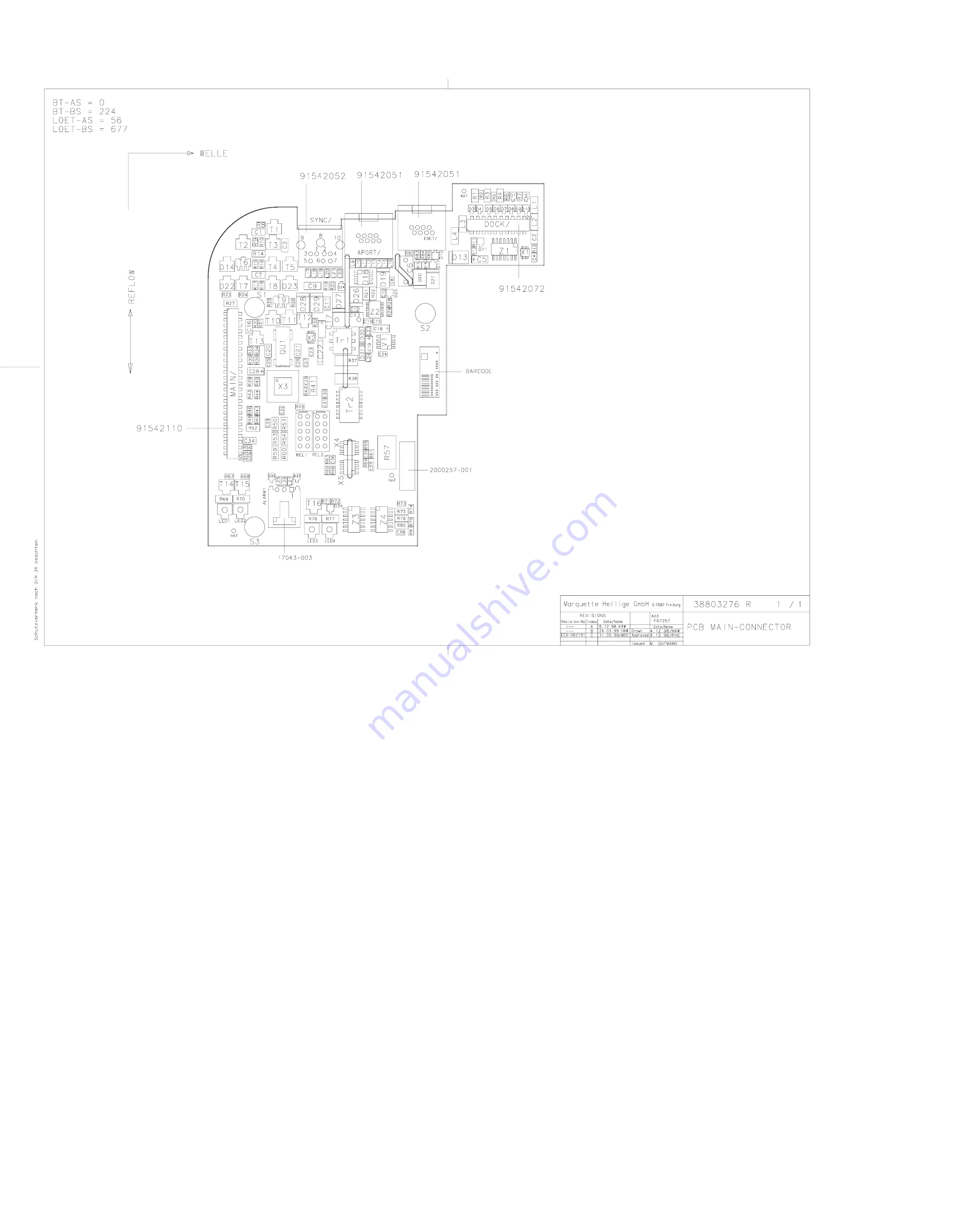 GE Medical Systems marquette Dash 2000 Service Manual Download Page 178