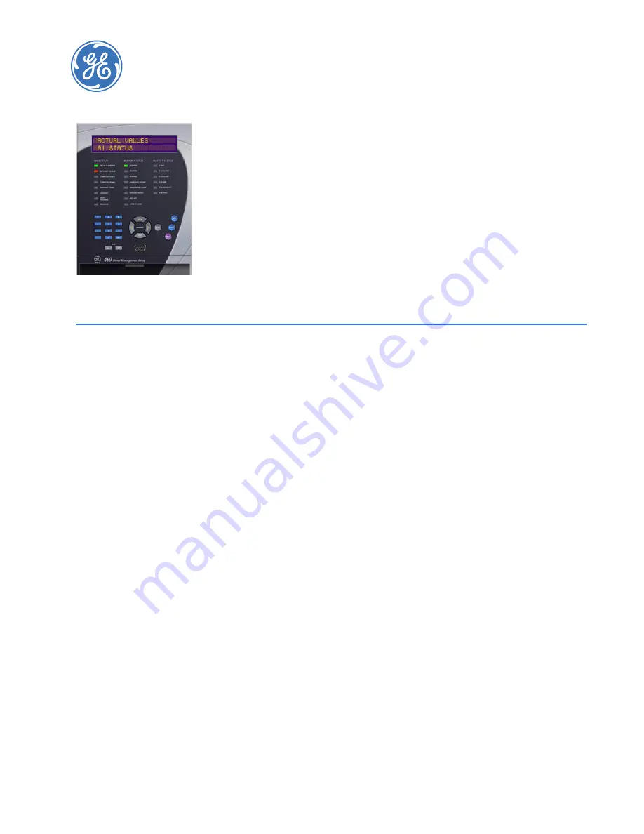 GE Multilin 469 Instruction Manual Download Page 47