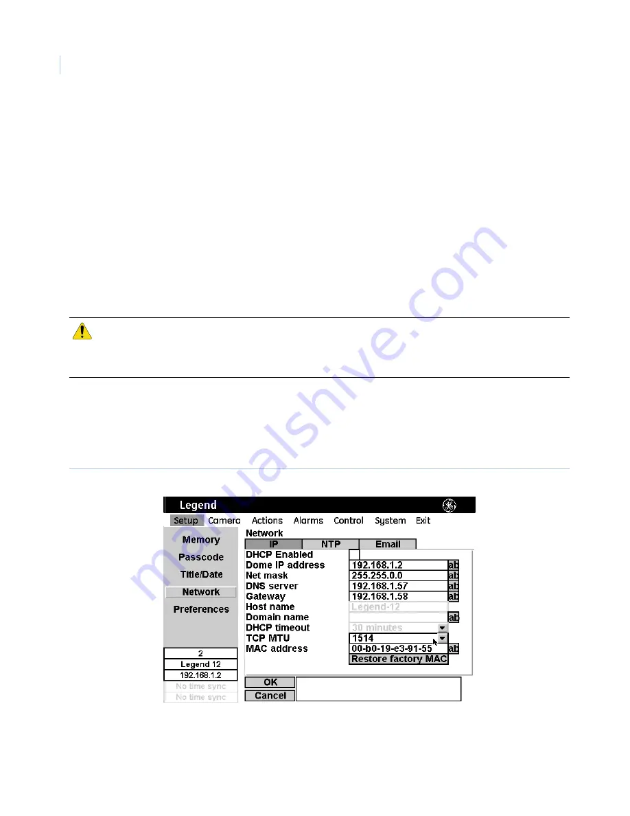 GE Security Legend IP User Manual Download Page 46