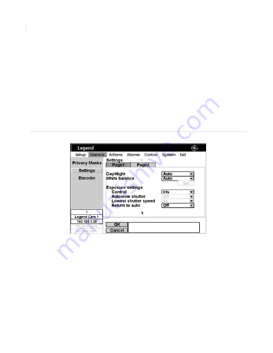 GE Security Legend IP User Manual Download Page 58