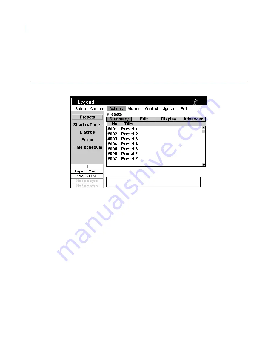 GE Security Legend IP User Manual Download Page 68