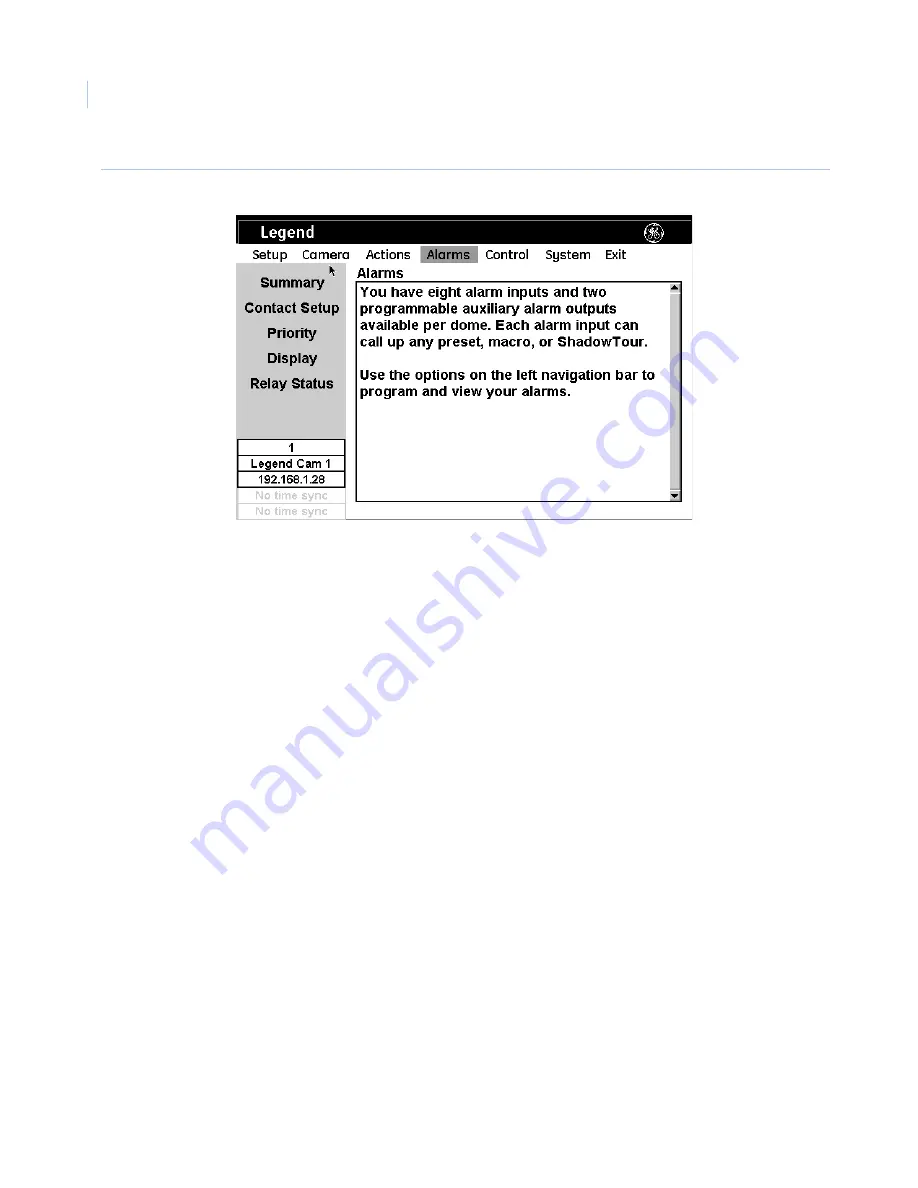 GE Security Legend IP User Manual Download Page 86