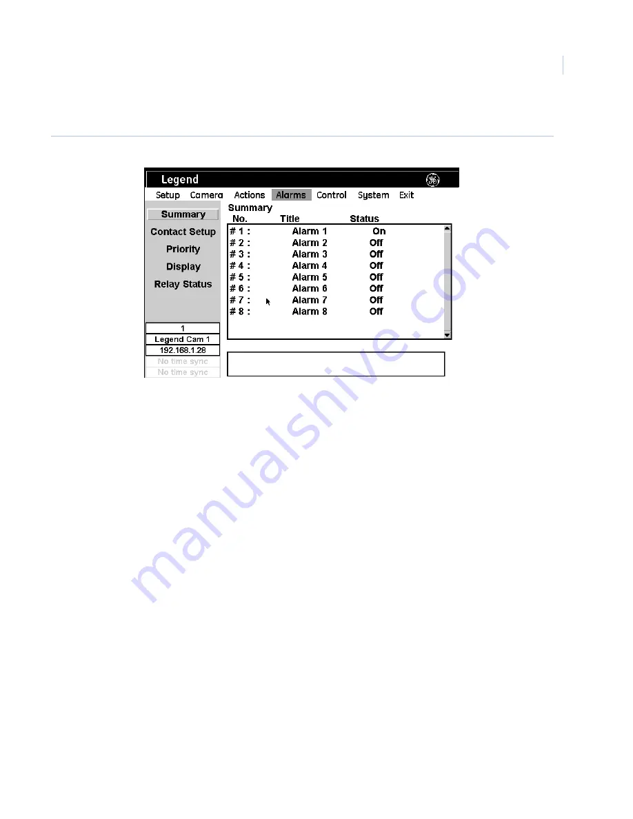 GE Security Legend IP User Manual Download Page 87
