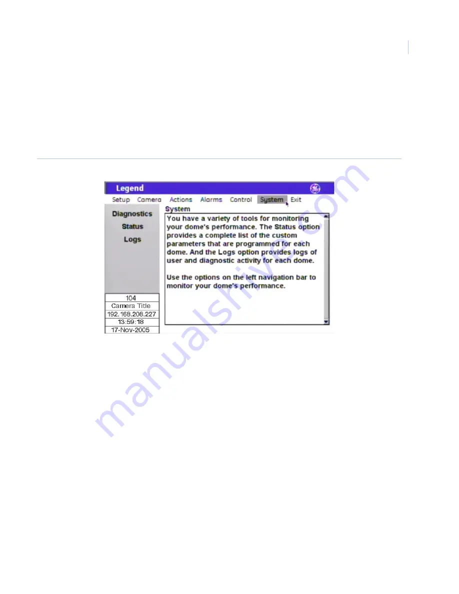 GE Security Legend IP User Manual Download Page 99