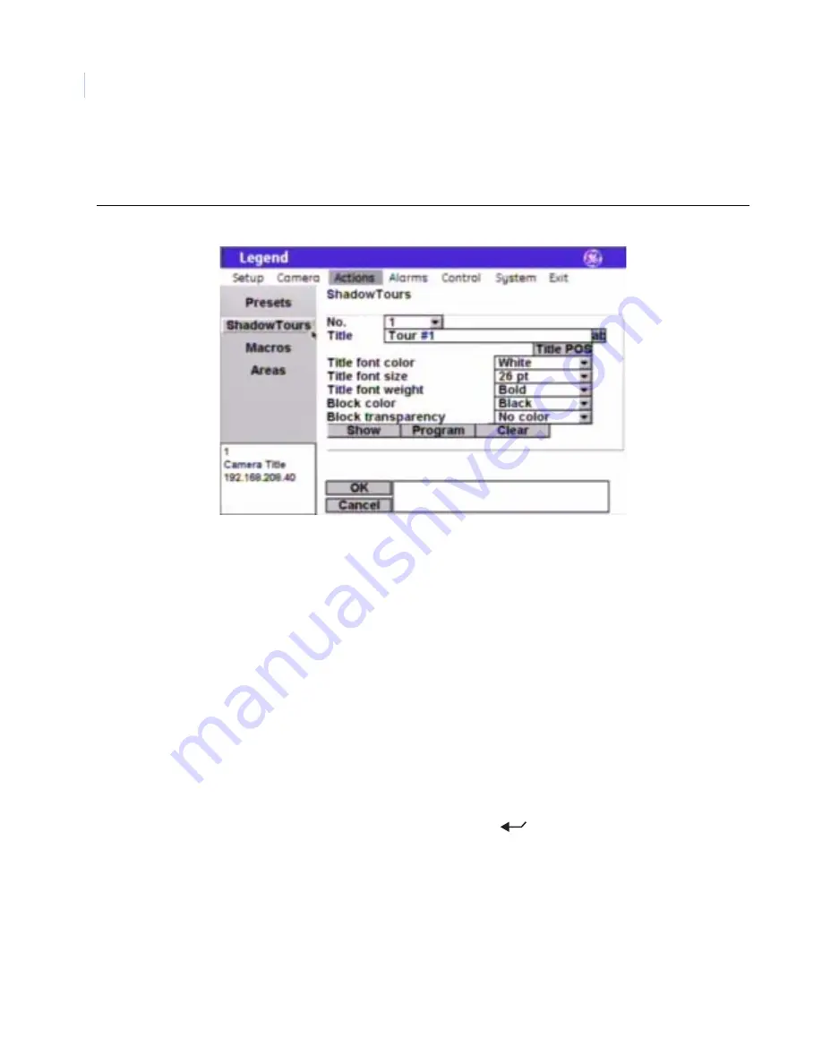 GE Security Legend User Manual Download Page 42