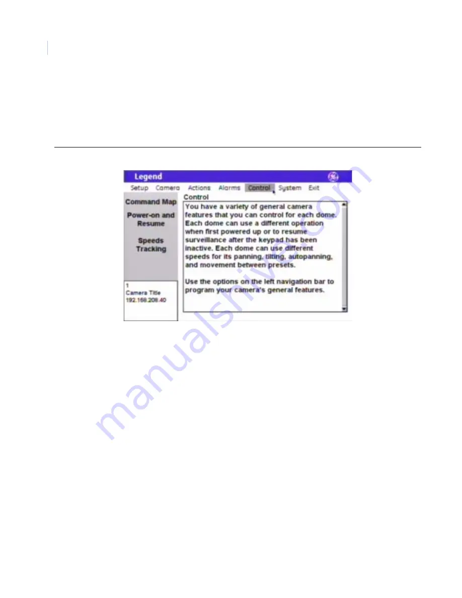 GE Security Legend User Manual Download Page 58