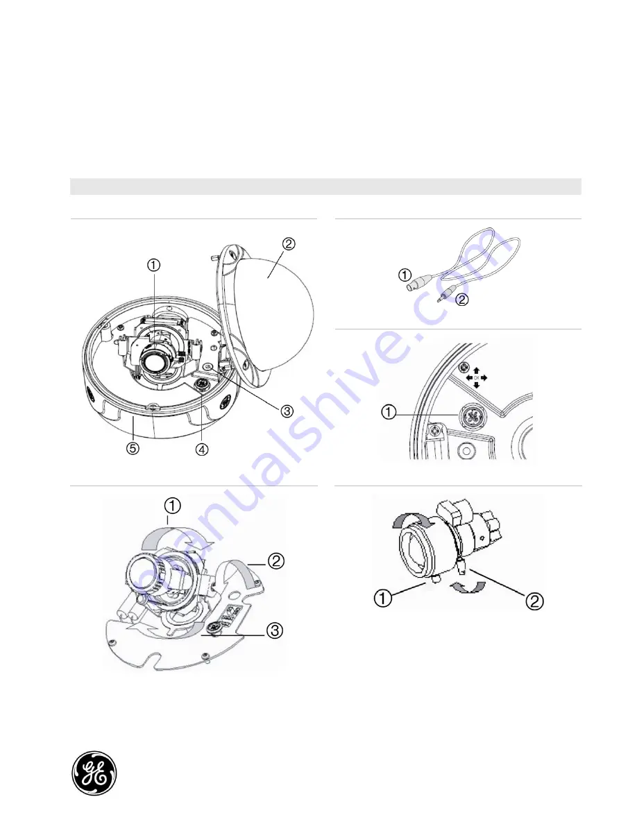 GE Security UVD-XP3DNR Installation Sheet Download Page 1