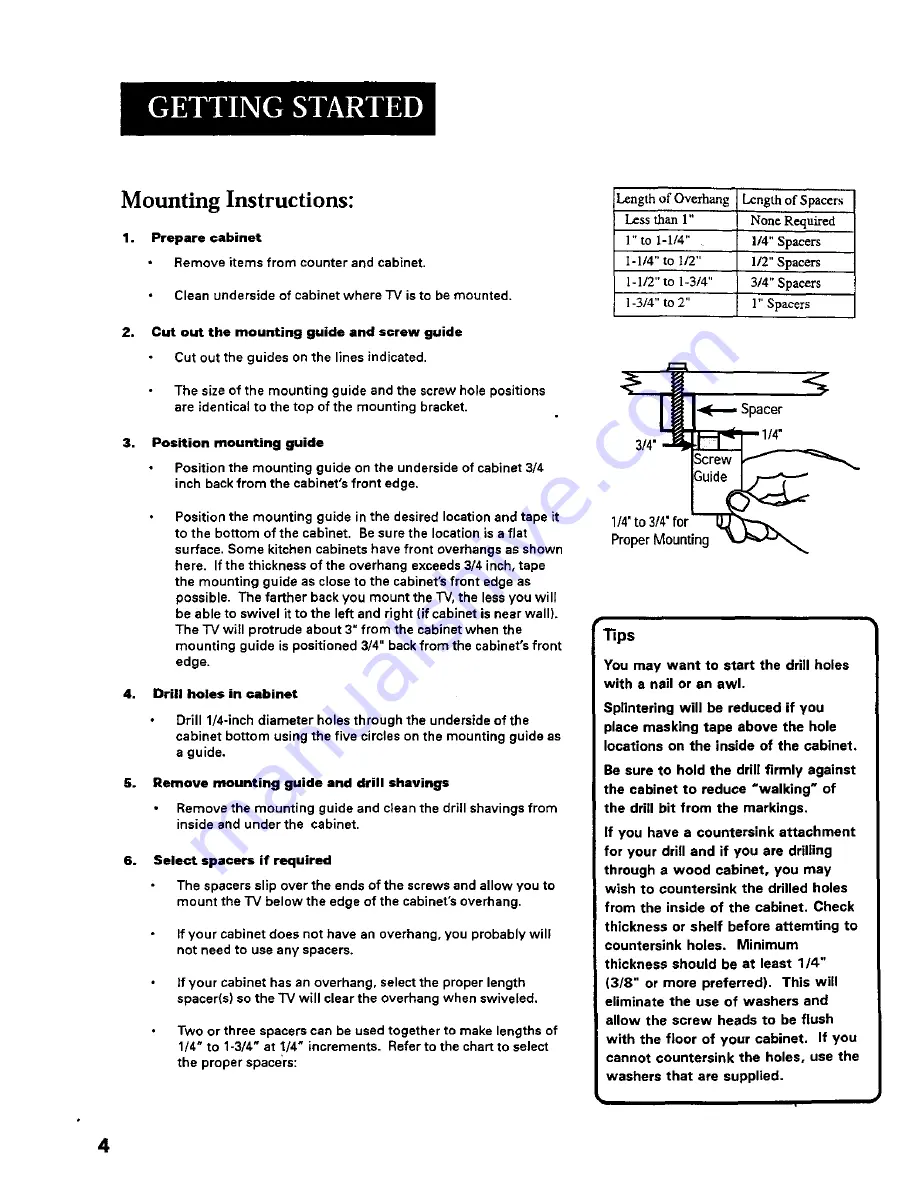 GE 09GP344 User Manual Download Page 6