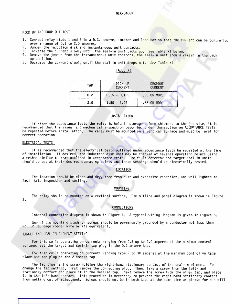 GE 12IFD51DA Instructions Manual Download Page 9