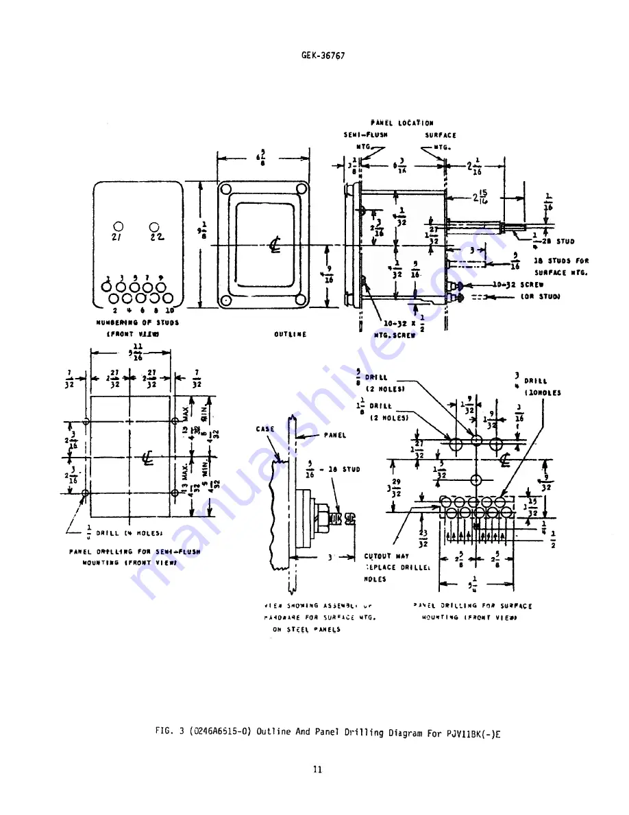 GE 12PJV11BK E Series Скачать руководство пользователя страница 11