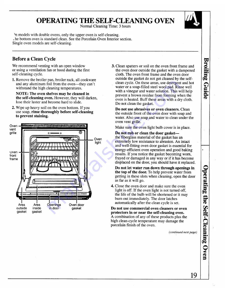 GE 164D2966P122 Use And Care Manual Download Page 19