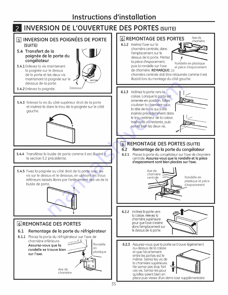 GE 197D8622P005 Owner'S Manual Download Page 35