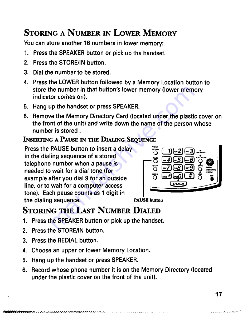 GE 2-9985 User Manual Download Page 21