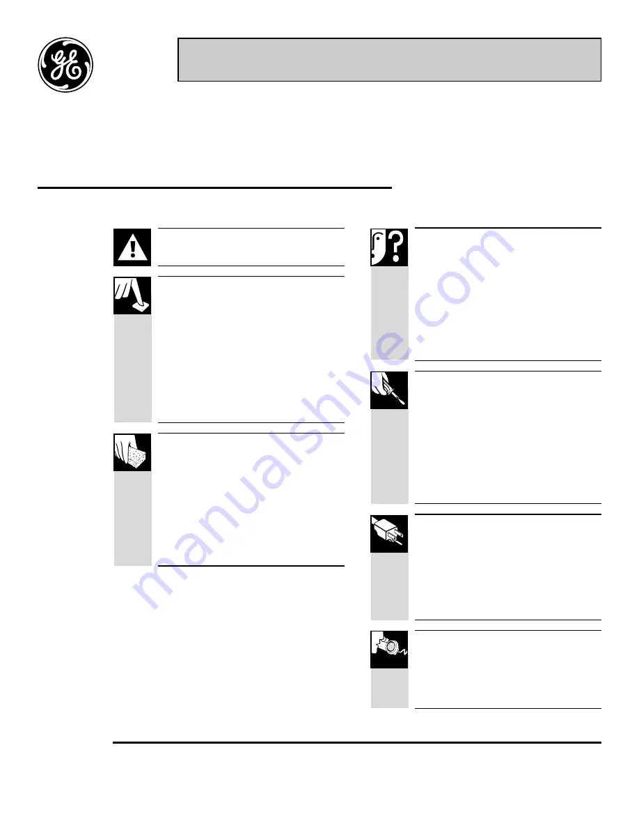 GE 20 Use And Care & Installation Manual Download Page 23