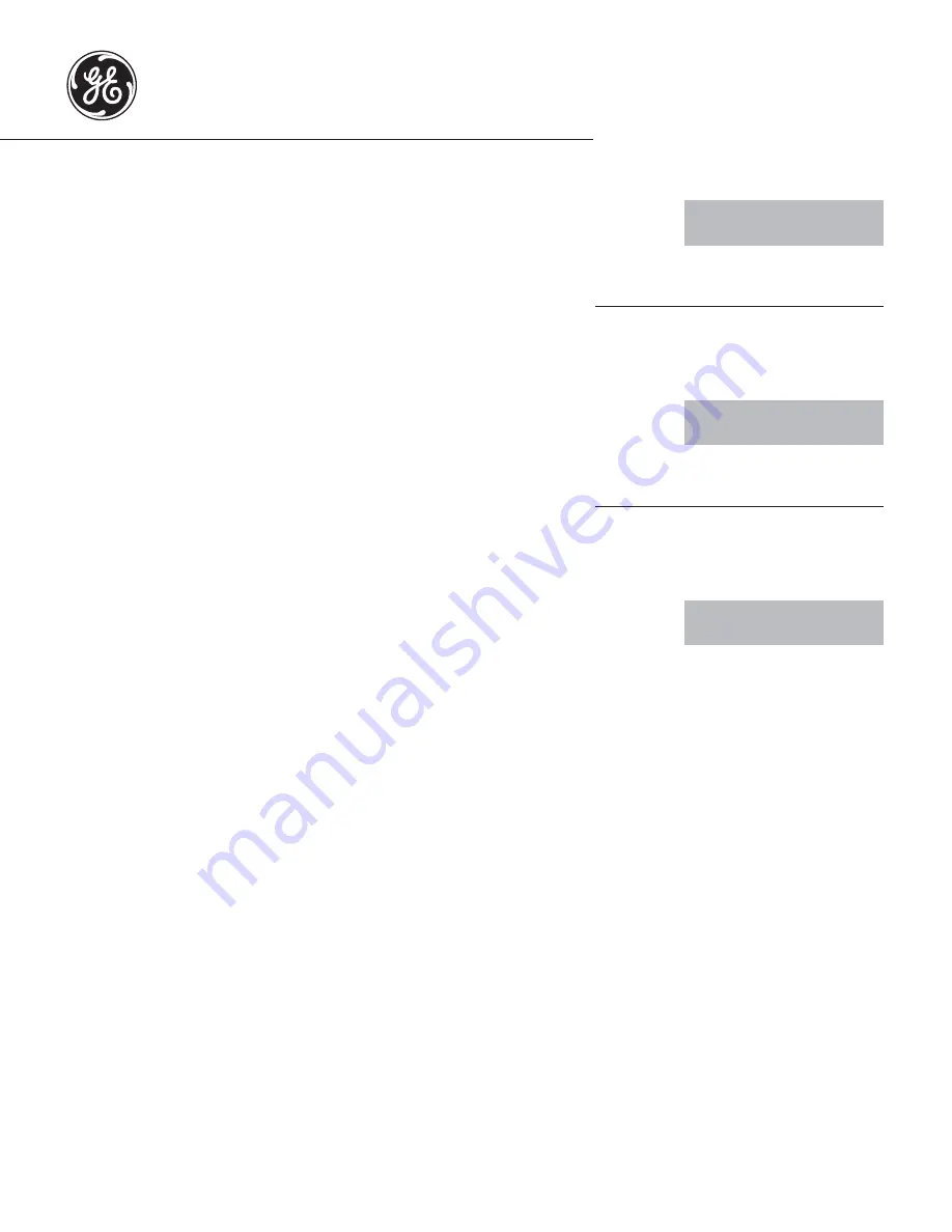 GE 200D8074P043 Owner'S Manual And Installation Download Page 1