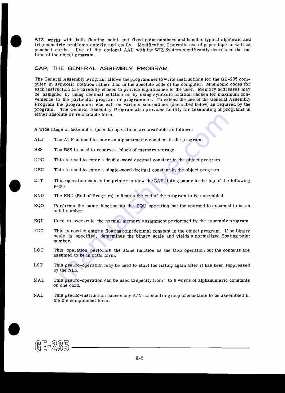 GE 235 System Manual Download Page 15