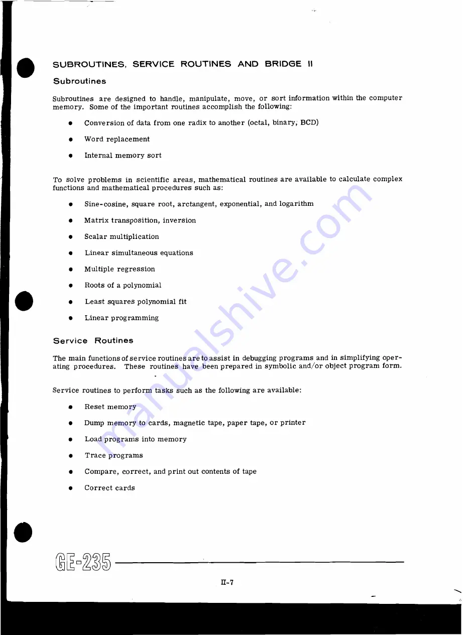 GE 235 System Manual Download Page 17