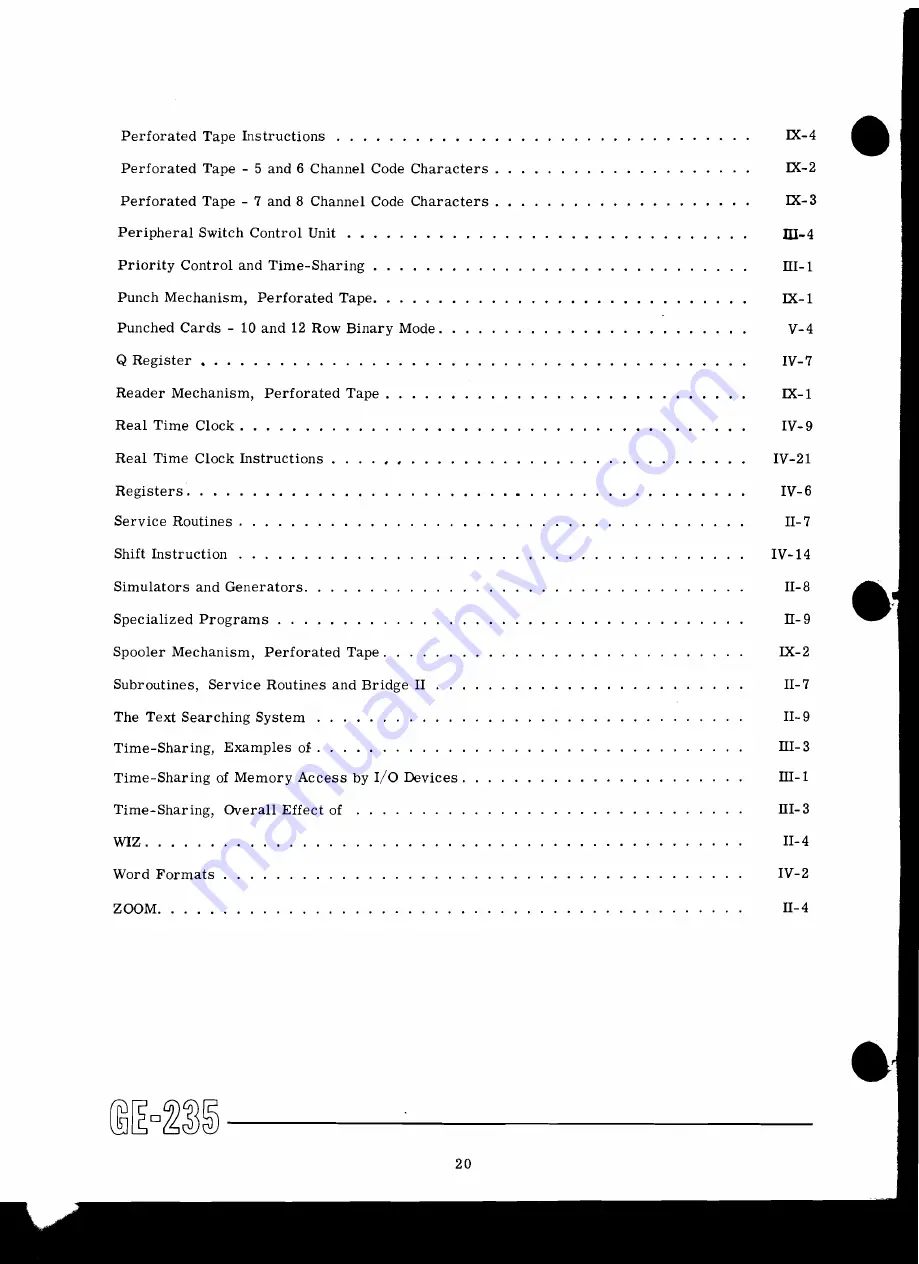 GE 235 System Manual Download Page 111