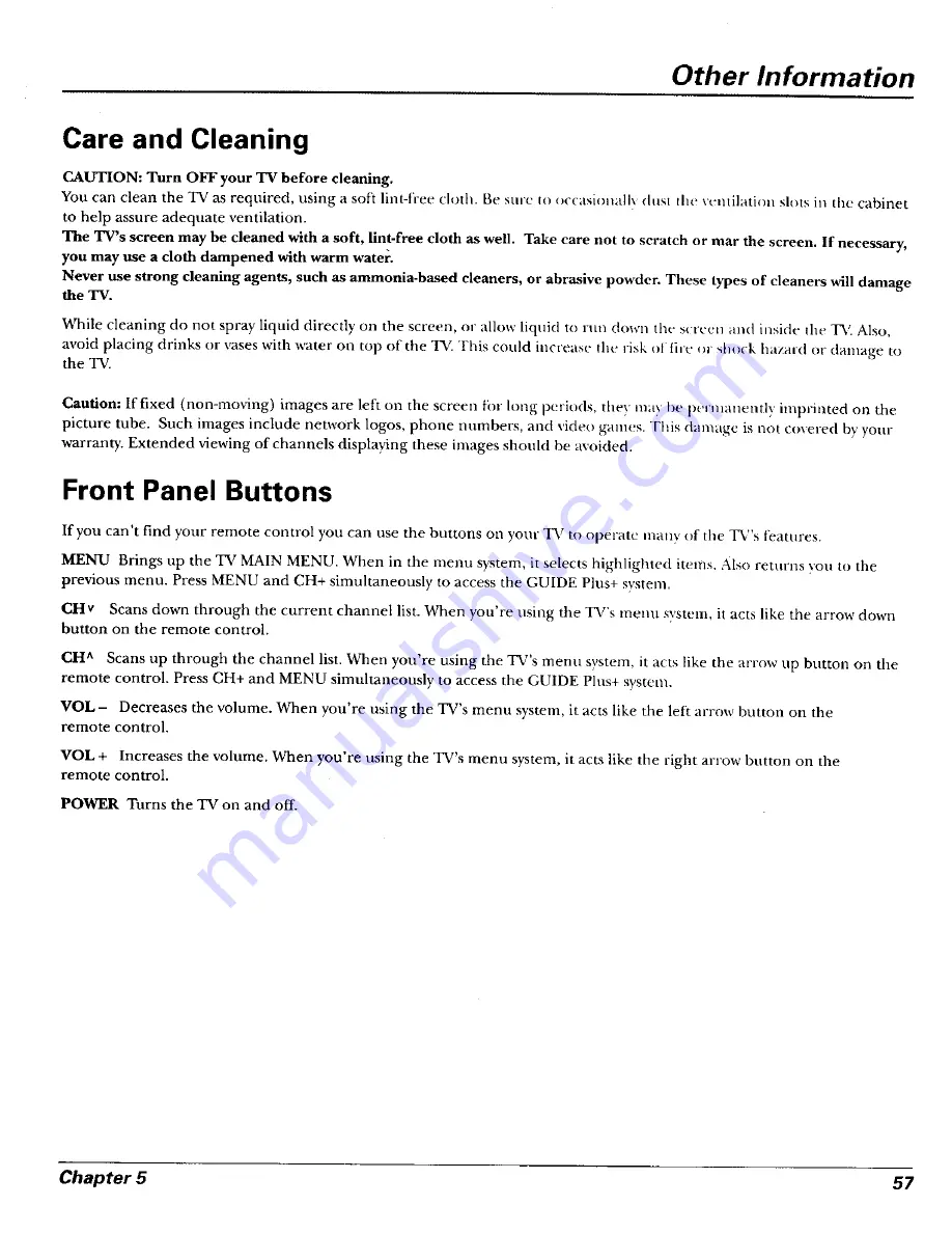 GE 27GT730 User Manual Download Page 59