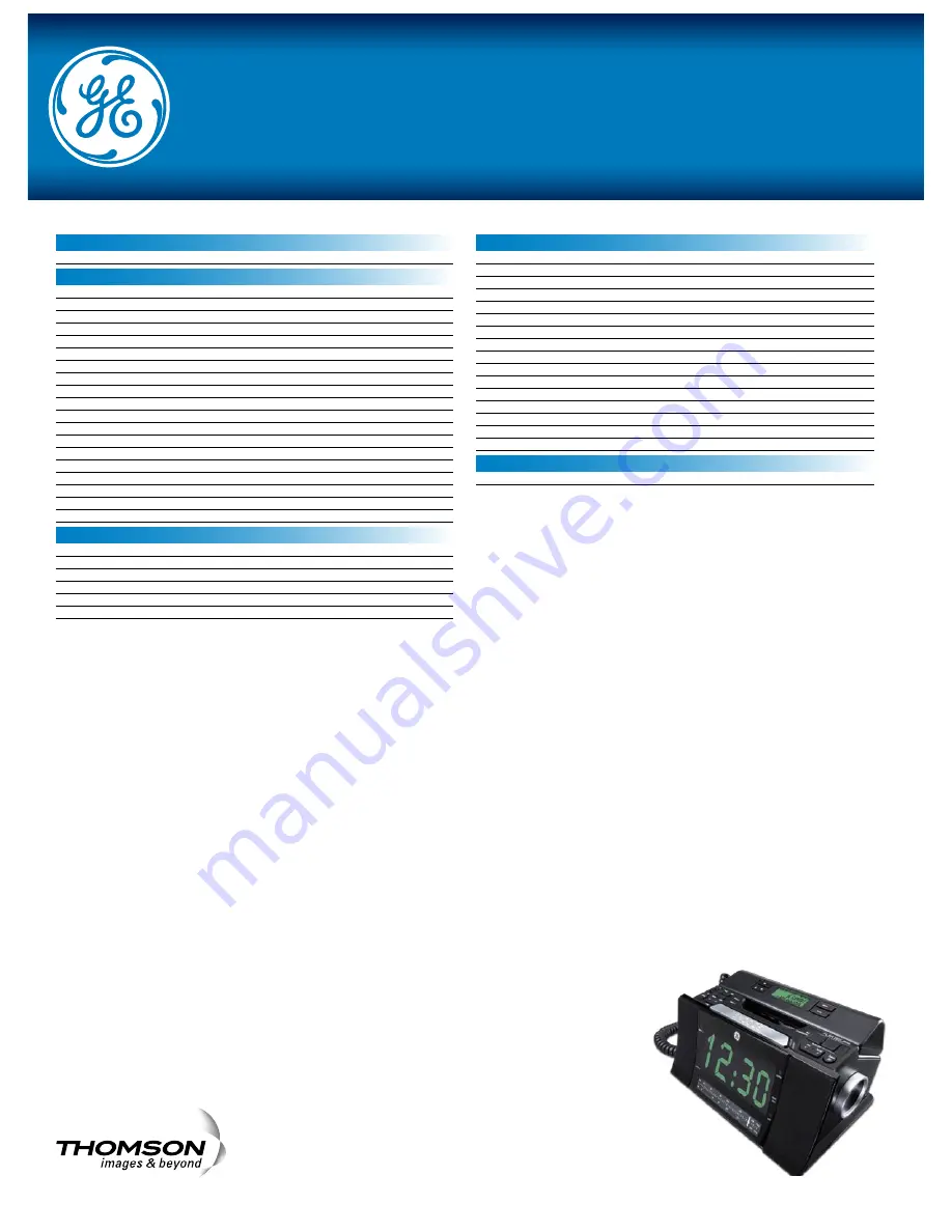 GE 29298FE1 Specifications Download Page 2