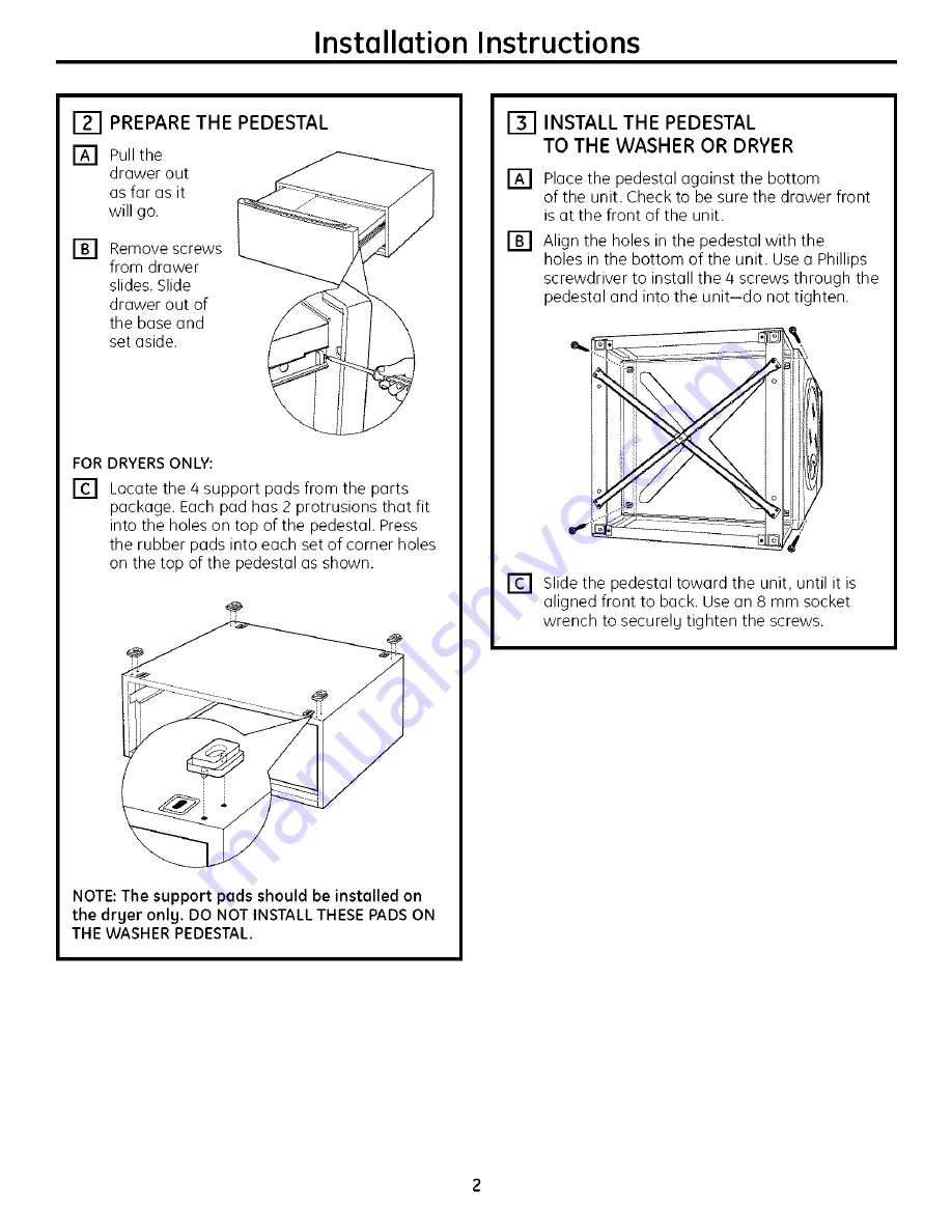 GE 49-90344 Installation Instructions Manual Download Page 2