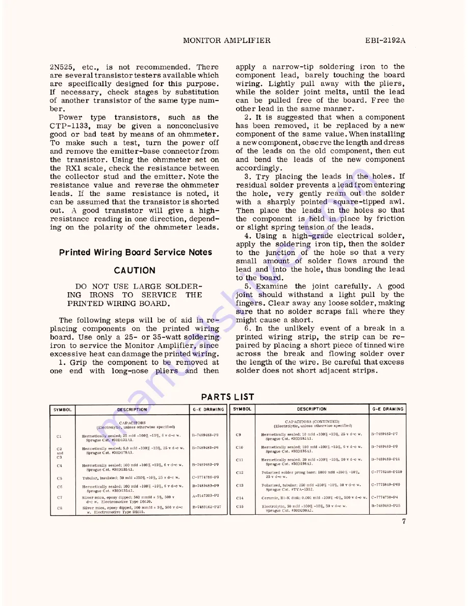 GE 4BC21A1 Instructions Manual Download Page 56