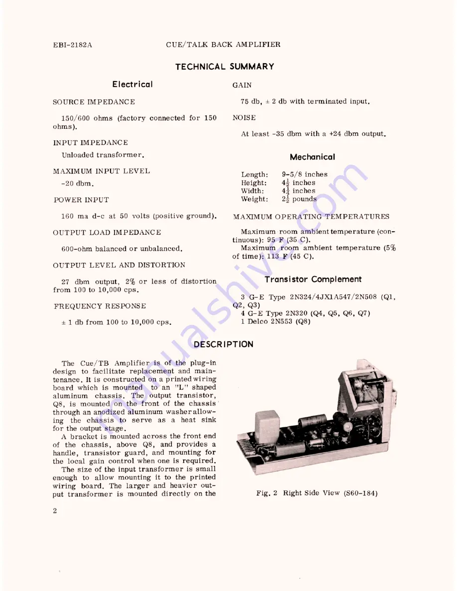 GE 4BC21A1 Instructions Manual Download Page 62