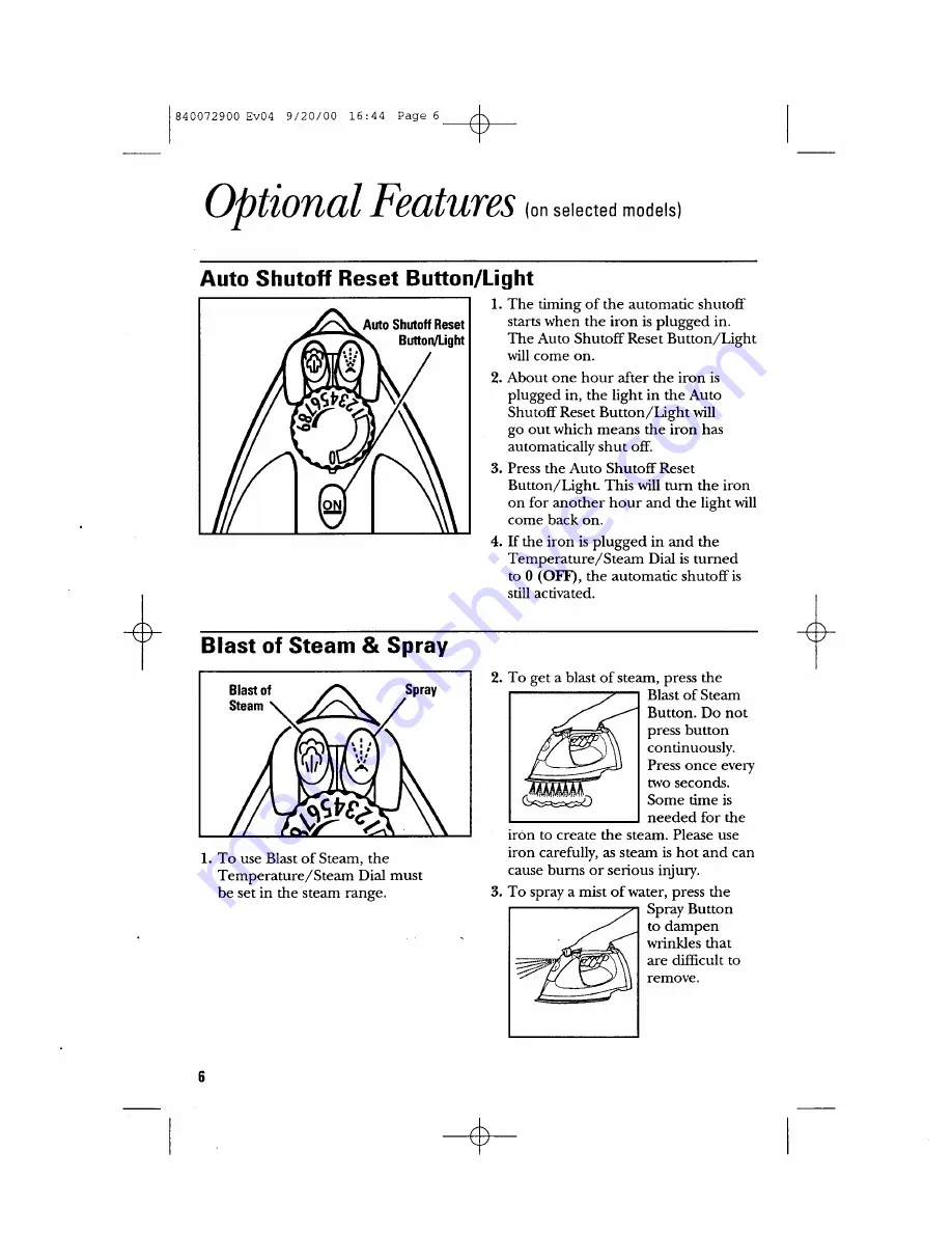 GE 840072900 Owner'S Manual Download Page 6