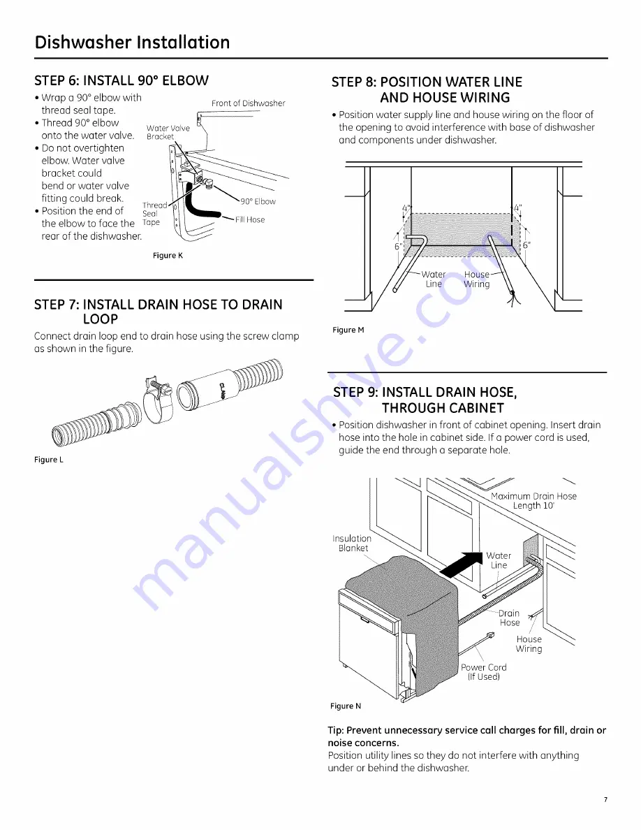 GE ADT521PGF0BS Installation Instructions Manual Download Page 7