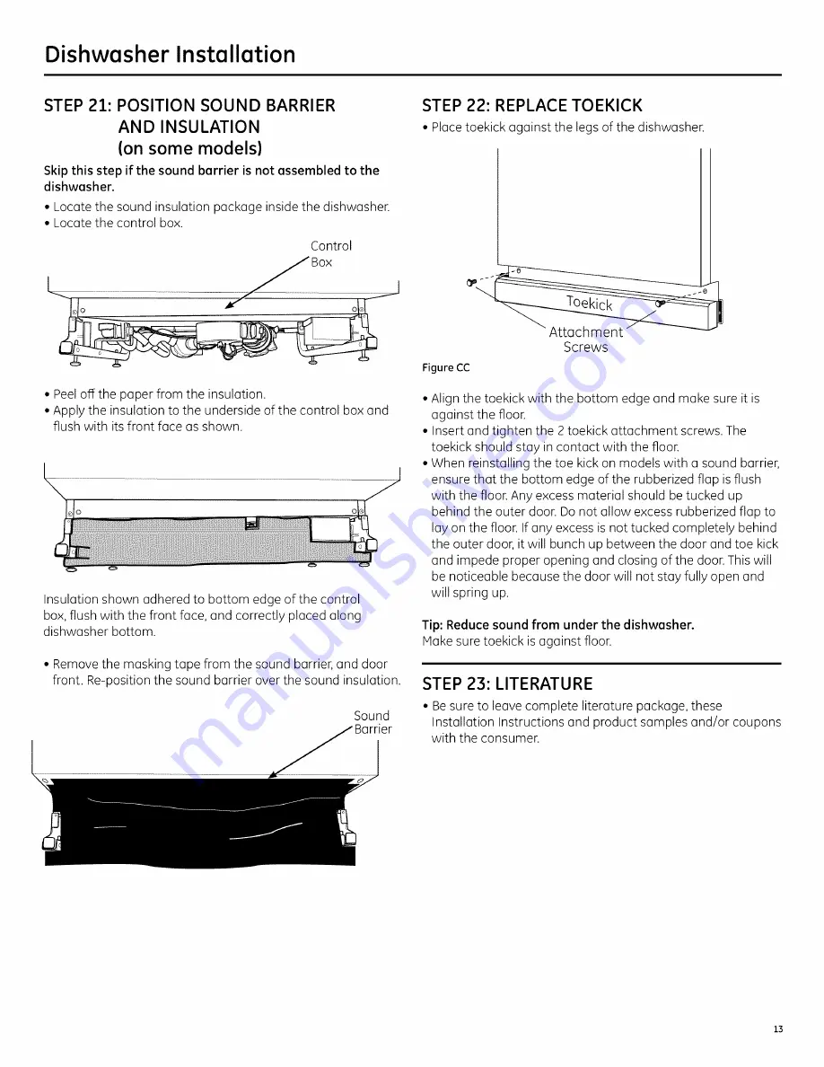 GE ADT521PGF0BS Скачать руководство пользователя страница 13