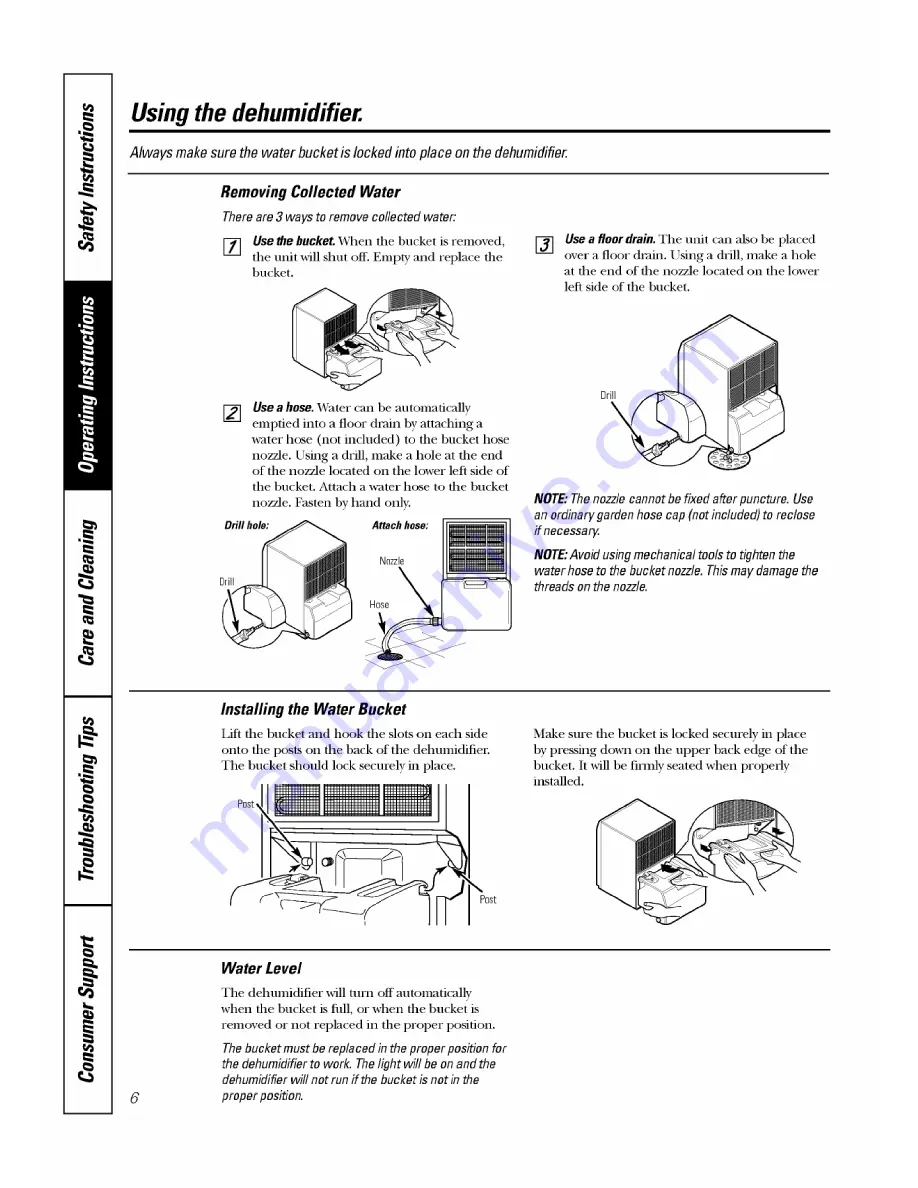 GE AHG30LF Series Owner'S Manual Download Page 6