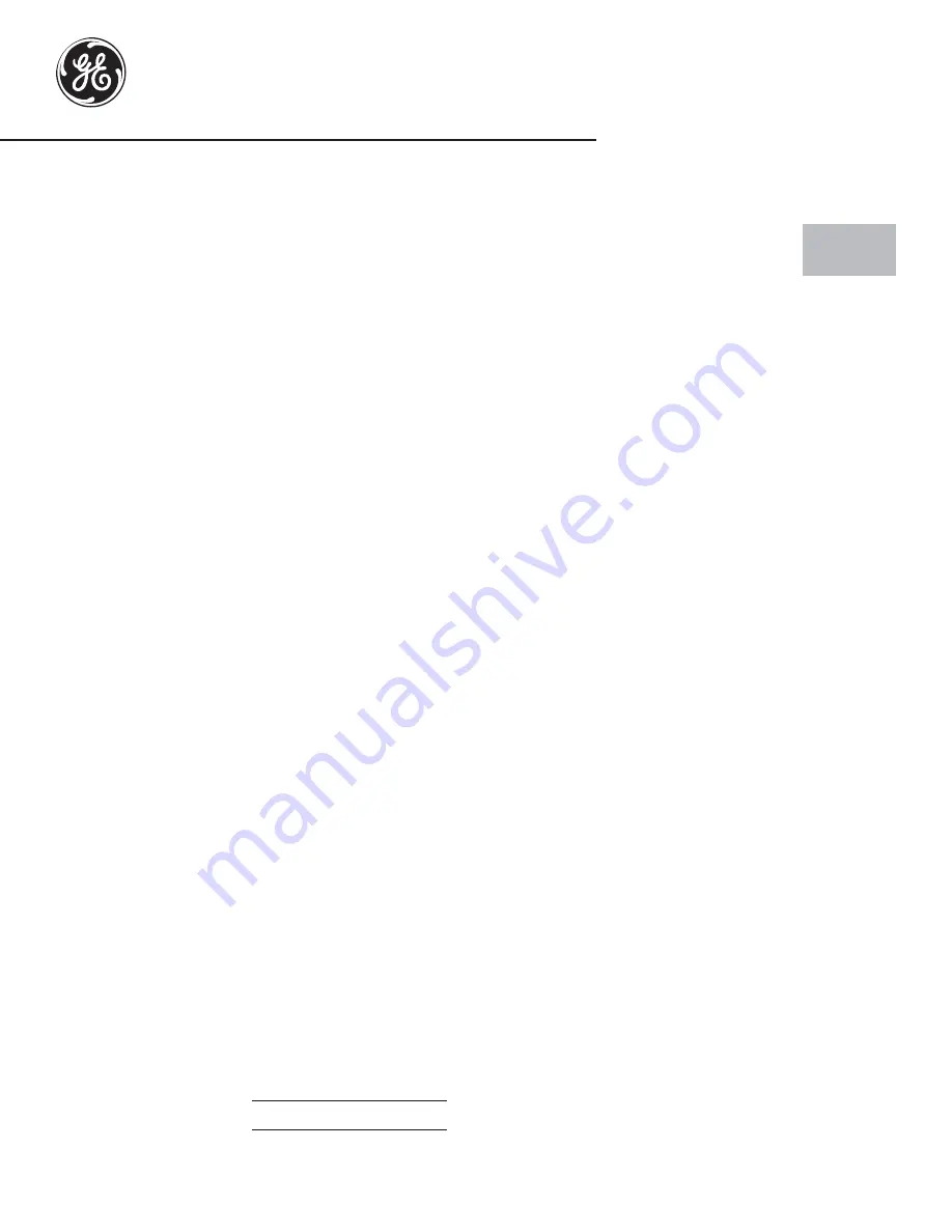 GE Appliances CEB1590 Owner'S Manual Download Page 1