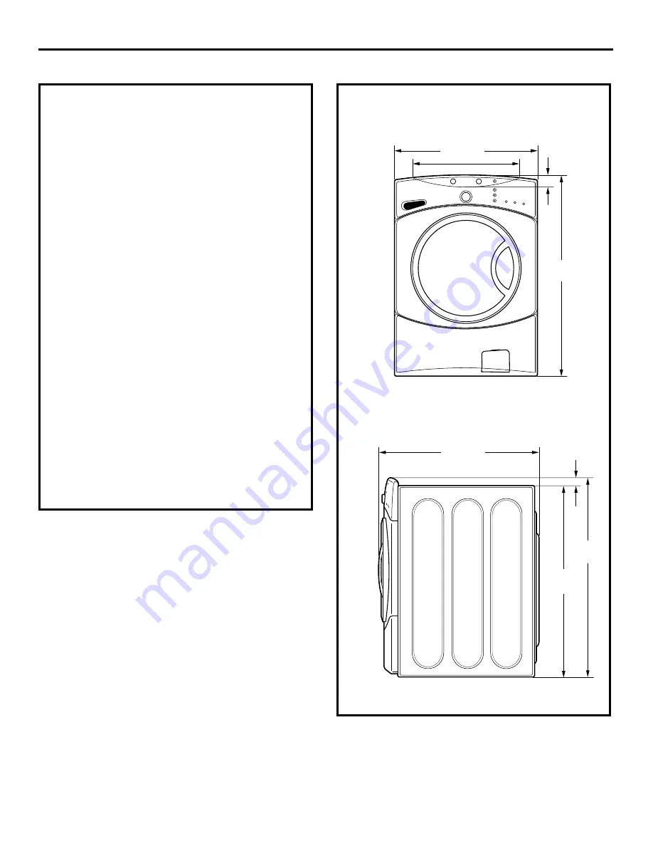 GE Appliances GFWN1100 Owner'S Manual & Installation Instructions Download Page 42