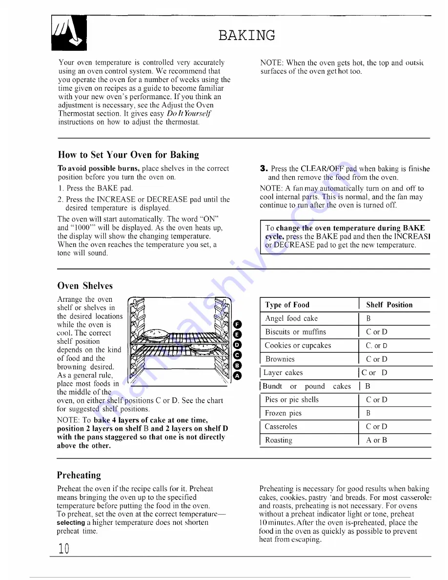 GE Appliances JTP13 Use And Care Manual Download Page 10