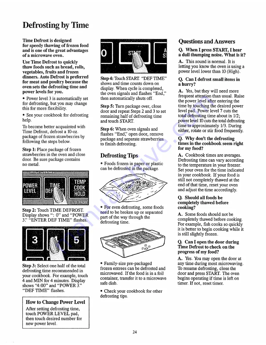 GE Appliances JVM1920 Use And Care Manual Download Page 24