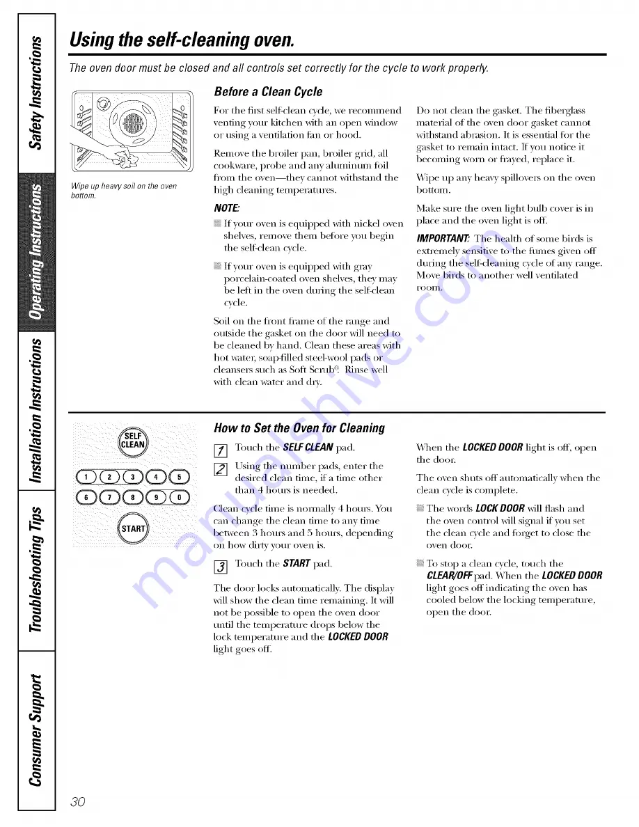 GE Appliances Profile JGB900 Скачать руководство пользователя страница 30