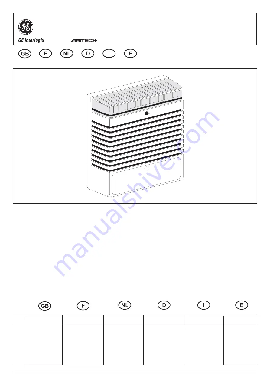 GE ARITECH AS399 Installation Manual Download Page 1