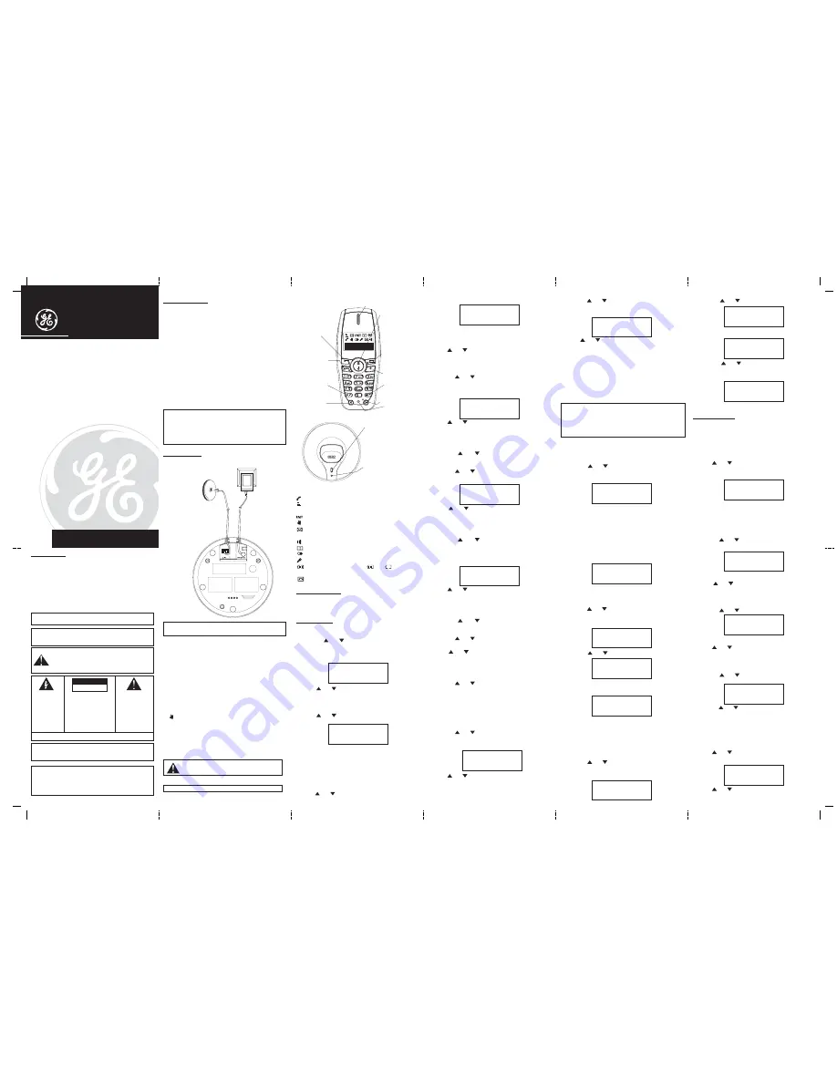 GE AU21830 User Manual Download Page 1