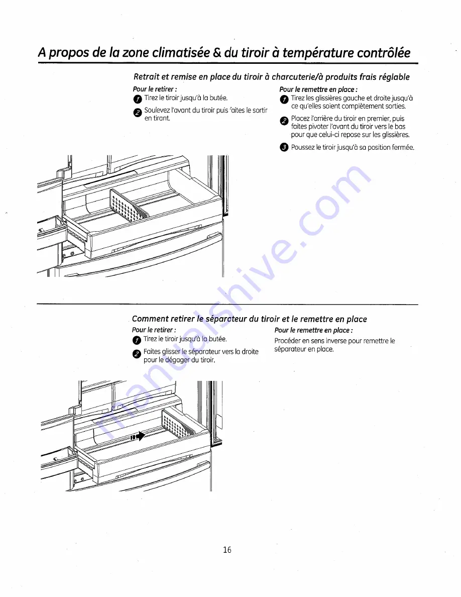 GE Bottom Freezer Refrigerators Скачать руководство пользователя страница 62