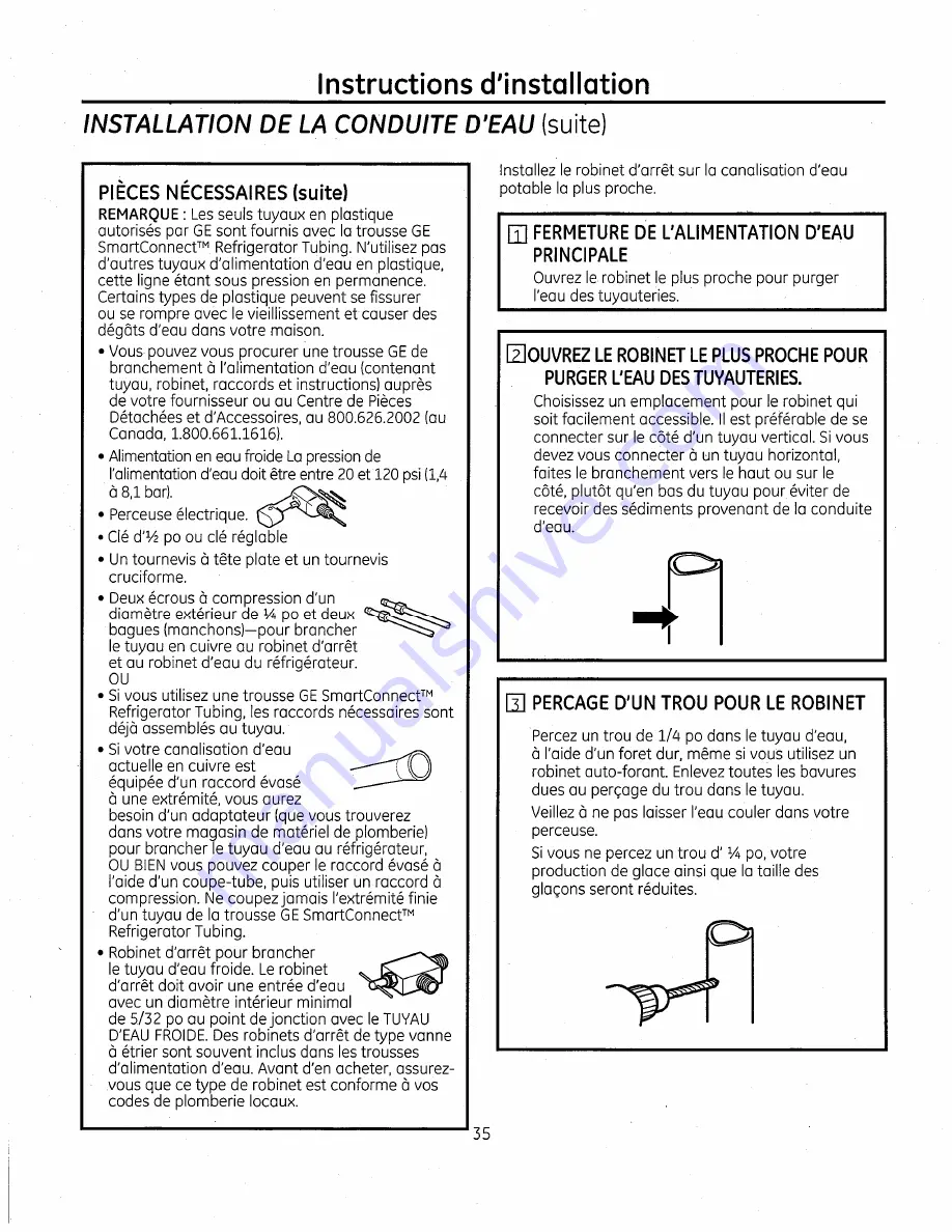 GE Bottom Freezer Refrigerators Owner'S Manual And Installation Instructions Download Page 81