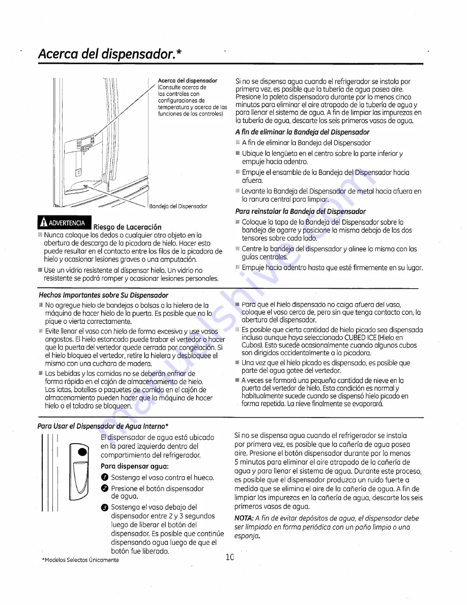 GE Bottom Freezer Refrigerators Скачать руководство пользователя страница 102