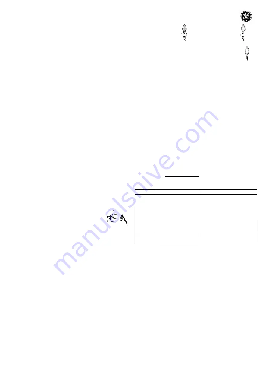 GE C3LED-C3-50 Instructions Download Page 1