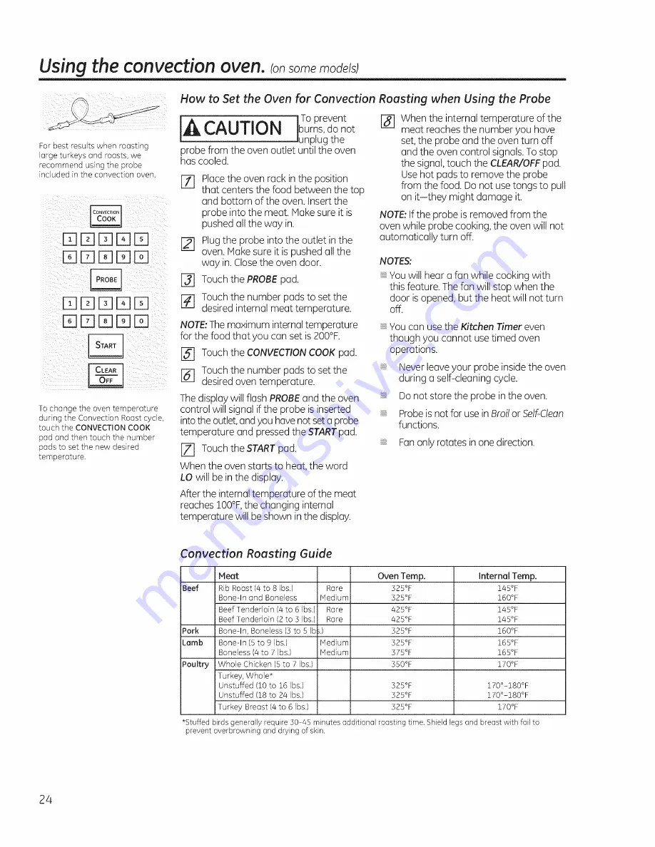 GE C5980 Owner'S Manual Download Page 24