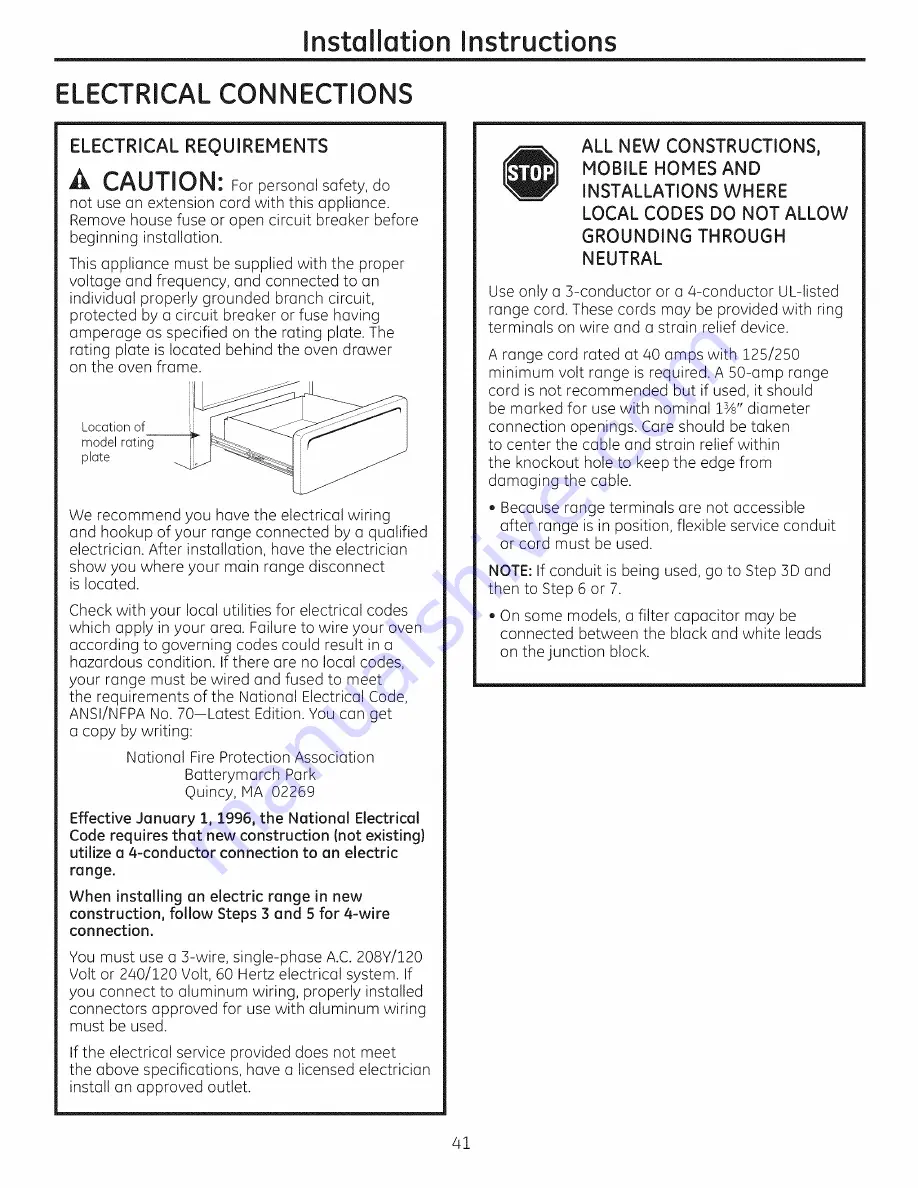 GE C5980 Owner'S Manual Download Page 41