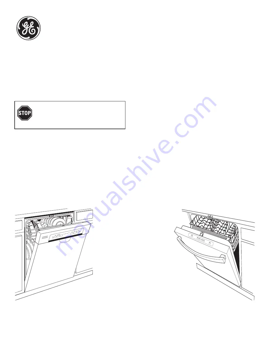 GE CDT725SSFSS Installation Instructions Manual Download Page 1